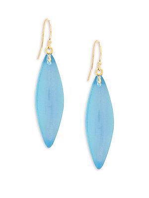 Alexis Bittar Lucite Blue Opal Drop Earrings
