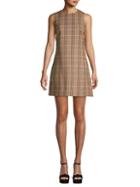 Alice + Olivia By Stacey Bendet Coley Plaid Shift Dress