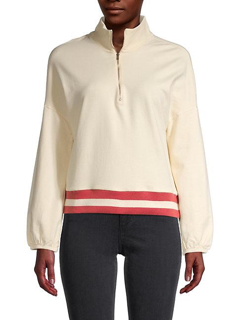 Monrow Half-zip Pullover Top