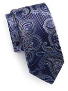Saks Fifth Avenue Made In Italy Large Paisley Silk Tie