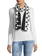 Moschino Two-tone Printed Scarf