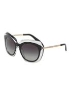 Dolce & Gabbana 54mm Cat-eye Sunglasses