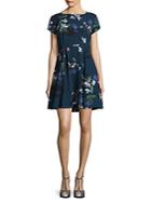 French Connection Olivie Floral Fit-&-flare Dress