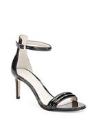 Kenneth Cole Mallory Faux Patent Leather Ankle Strap Sandals