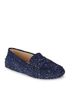 Tod's Gommini Textured Suede Moccasins