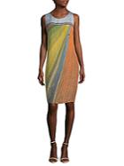 Akris Field-print Silk Shift Dress