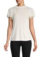 Rebecca Taylor Lace-trimmed Top