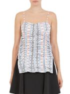 Carven Jacquard Ruched Tank