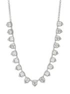 Judith Ripka Sterling Silver & Cubic Zirconia Square Station Necklace