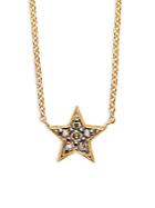 Kc Designs Champagne Diamond & 14k Yellow Gold Star Necklace