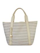 Botkier New York Baily Leather-trimmed Canvas Tote
