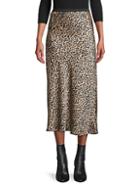 French Connection Leopard-print Midi Skirt