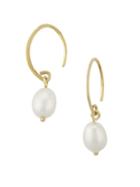 Saks Fifth Avenue 14k Yellow Gold & Freshwater Pearl Wire Earrings