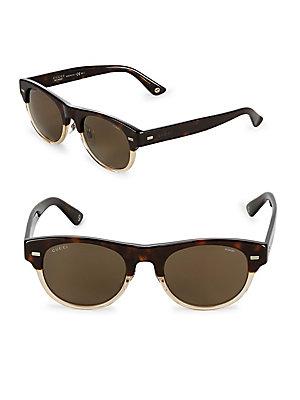 Gucci Tinted 53mm Clubmaster Sunglasses