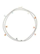 Shashi Lilu 18k White Gold-plated Sterling Silver & Beaded Necklace