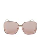 Gucci 99mm Butterfly Sunglasses