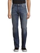 7 For All Mankind Faded Straight-fit Jeans