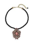 Heidi Daus Life Anew Swarovski Crystal & Multicolored Rhinestone Pendant Necklace