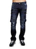 Cult Of Individuality Rebel Cargo-stretch Jeans