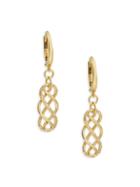 Saks Fifth Avenue Made In Italy 14k Yellow Gold Poly-link Drop Earrings