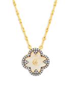 Freida Rothman Mother-of-pearl Small Clover Pendant Necklace
