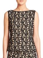 Alice + Olivia Embroidered Shell