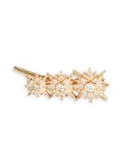 Sara Weinstock Starburst 18k Rose Gold & Diamond Threader Earring