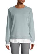 Grey State Raglan-sleeve Cotton-blend Sweatshirt