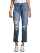 Joe's Smith Distressed Embellished Ankle Jeans