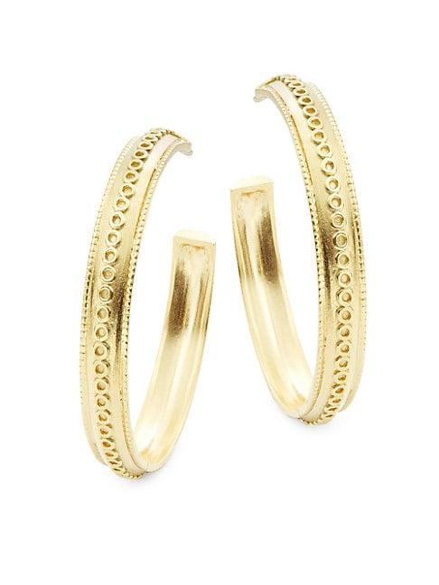 Amrapali Pallavi 18k Yellow Gold Hoop Earrings