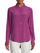 Donna Karan Silk Button-down Shirt