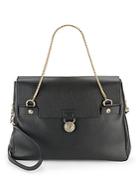 Versace Collection Grained Leather Tote