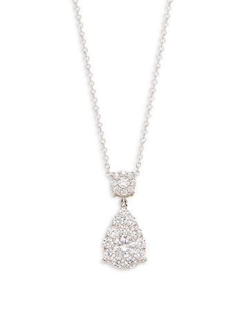 Lafonn Sterling Silver & Simulated Diamonds Pendant Necklace