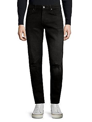7 For All Mankind Paxtyn Clean-pocket Ripped Jeans