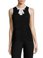 Karl Lagerfeld Sleeveless Lace Top