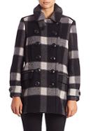 Burberry Weltford Plaid Peacoat