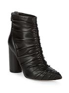Sigerson Morrison Kimay Ruched Leather Ankle Boots