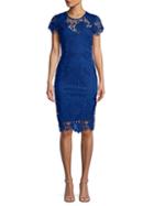 Abs Embroidered Sheath Dress