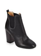 Saks Fifth Avenue Studded Leather Chelsea Boots