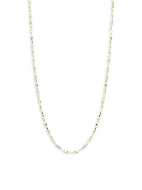 Saks Fifth Avenue 14k Yellow Gold Flat Twisted Link Chain Necklace