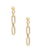 Saks Fifth Avenue Made In Italy 14k Yellow Gold Oval Dangle Earrings