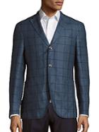 Boglioli Wool & Linen Checked Jacket