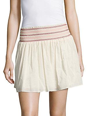 Loveshackfancy Camilla Cotton Mini Skirt