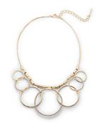 Saks Fifth Avenue Pave Circle Statement Necklace