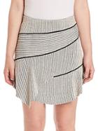Iro Jasmine Asymmetrical Striped Skirt