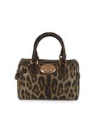 Roberto Cavalli Leopard-print Top Handle Bag