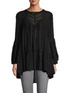 Free People Open-back Embroidered Tunic