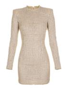 Balmain Sequin Tweed Mini Dress