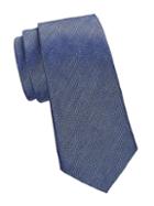 Giorgio Armani Textured Solid Silk-blend Tie