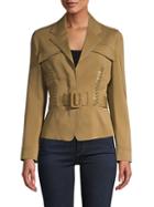 Roberto Cavalli Laced & Belted Jacket